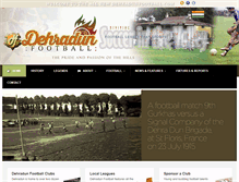 Tablet Screenshot of dehradunfootball.com